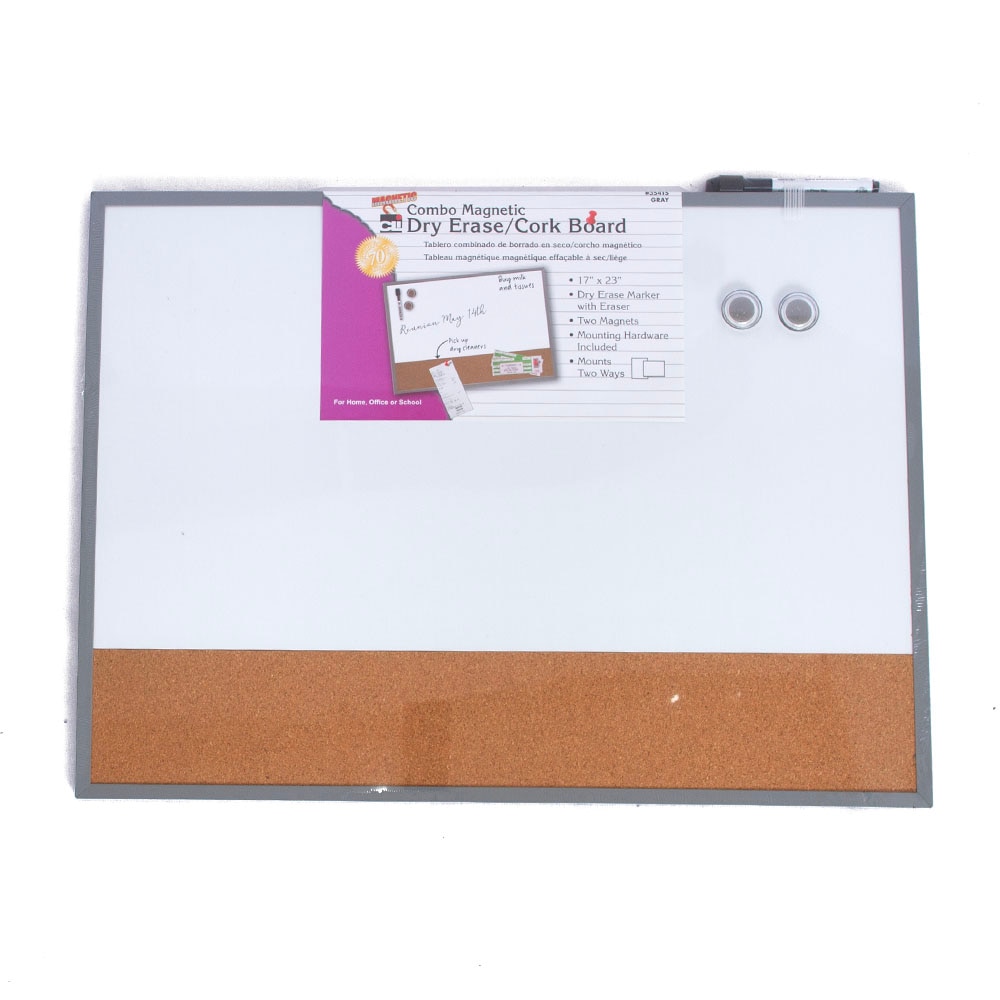 Charles Leonard, Inc., Dry Erase, Art & School, 17"x23", Magnetic, Cork Board, 505343